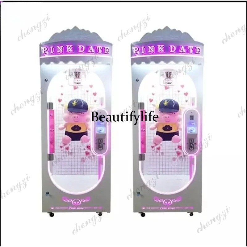 Arcade Prize Vending Machine - A81 Indoor Pink Date Doll Aluminium-Schienen-Scherenautomat