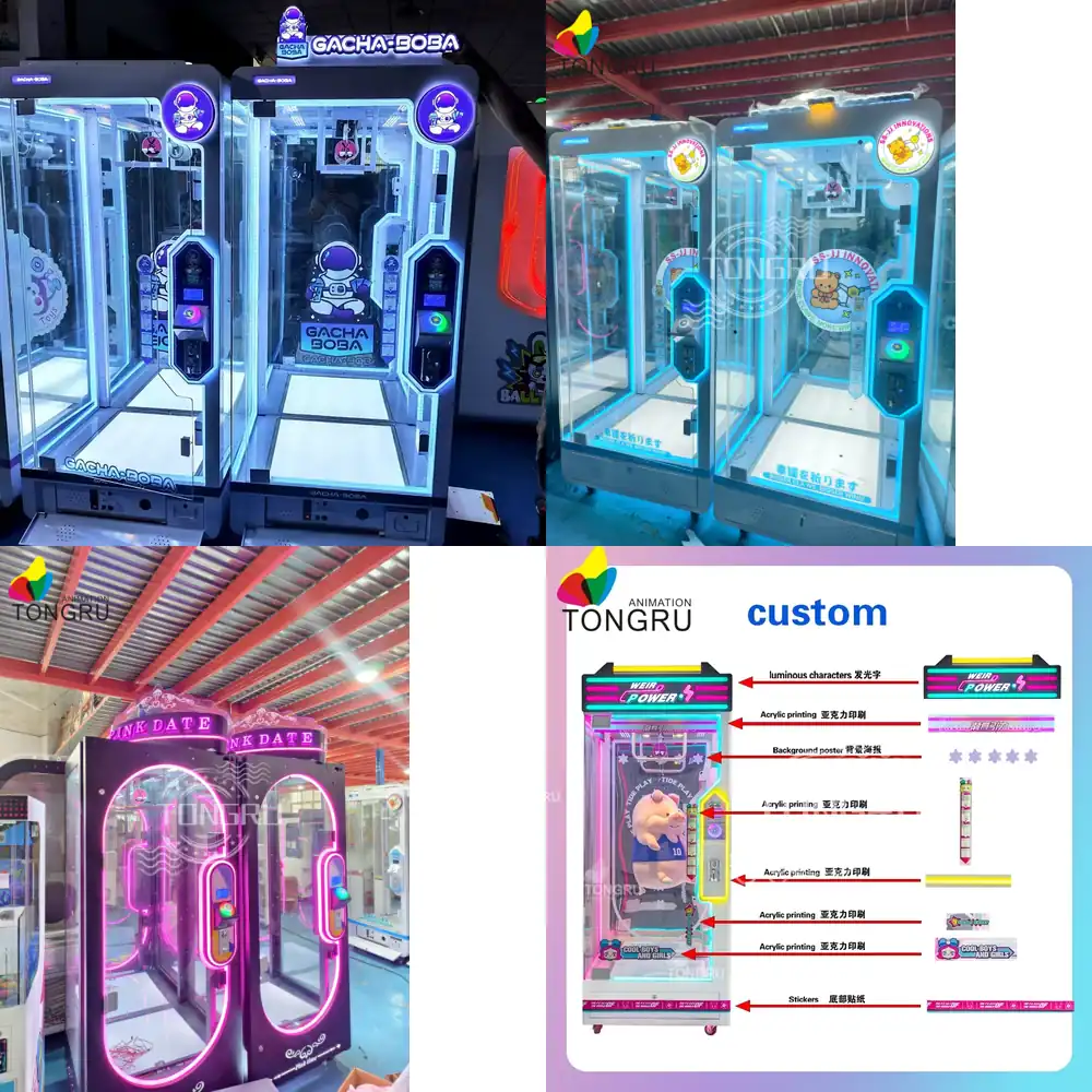 Arcade Prize Vending Machine - Großer Spielzeugkran: Seil-Schneide-Spielautomat – Stehender Indoor-Arcade-Plüschpuppen-Gewinnspielautomat
