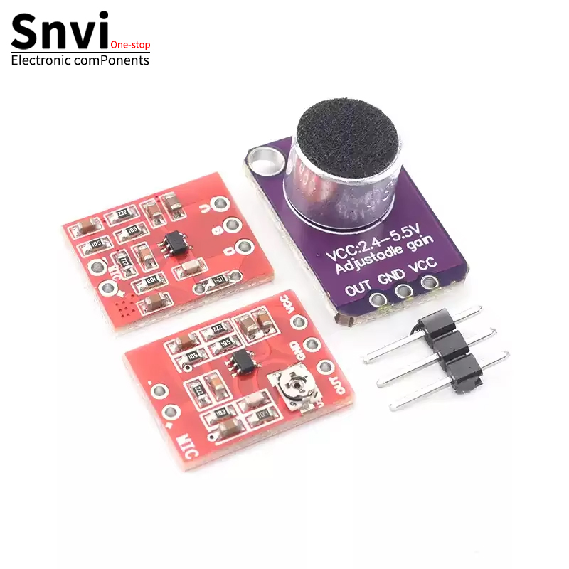 Arduino Vending Machine Project - Snvi MAX4466 Elektret-Mikrofonverstärkermodul mit einstellbarer Verstärkung,