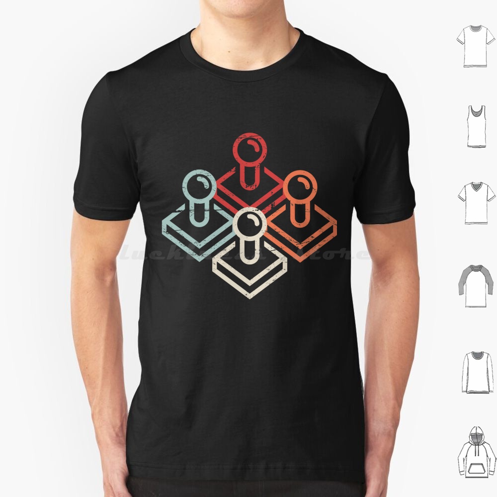 Arcade No - Retro Gamer Arcade Joysticks T Shirt