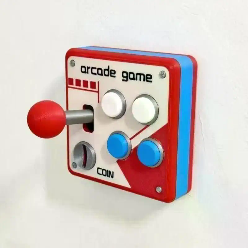 Arcade Games & Vending Llc - /GJ/Retro-Spielkonsole Joystick-Schalter Kreative 3D-Dekoration Arcade-Panel Steckdosen-Steuerung