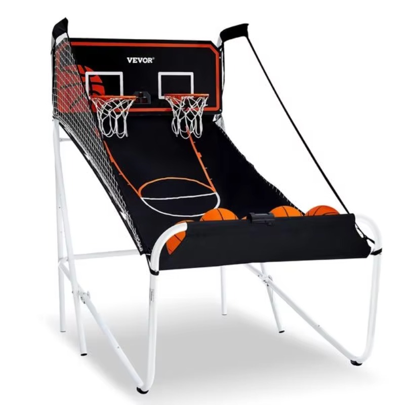 Arcade Games & Vending Llc - 【Trendprodukt】Faltbares Basketball-Arcade-Spiel, 2-Spieler-Indoor-Basketballspiel, Heimspiel mit Doppelschuss-Funktion,