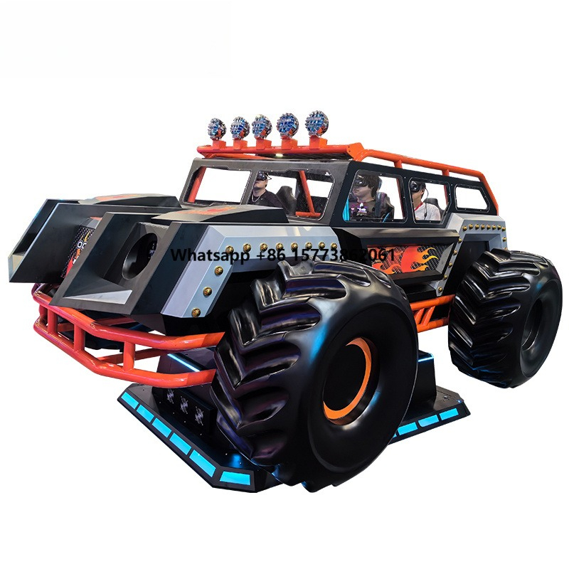 Arcade Games & Vending Llc - VR-Schießsimulator 5D Offroad-Arcade-Spiele 6-Personen-Achterbahn-Fahrsimulator Virtuelle Realität