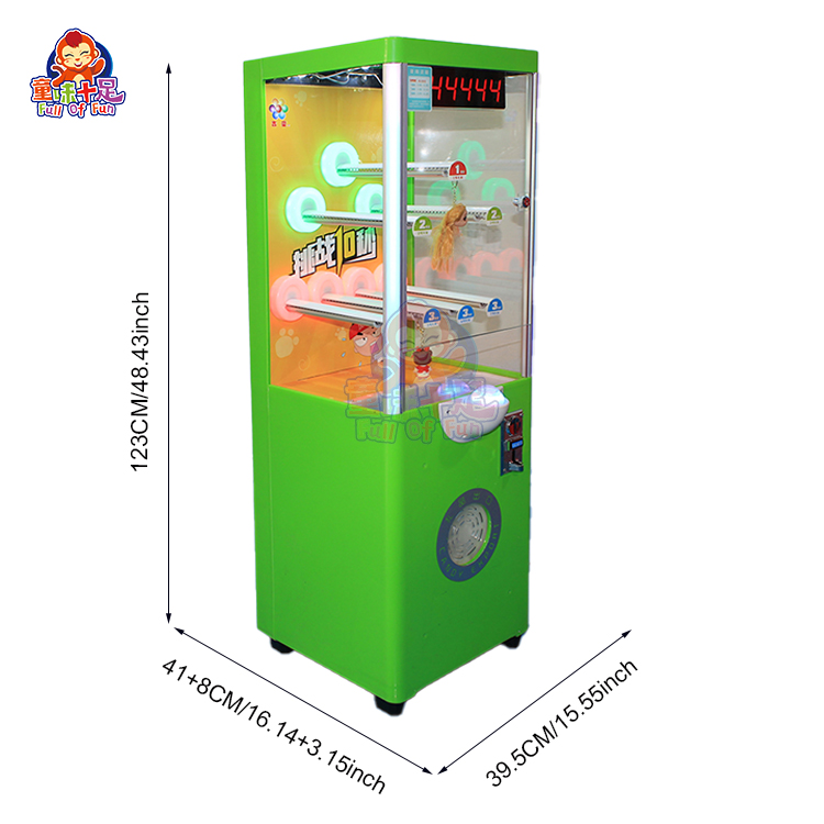 Münzbetriebener Zehn-Sekunden- – Arcade Prize Vending Machine Bewertung und Preis