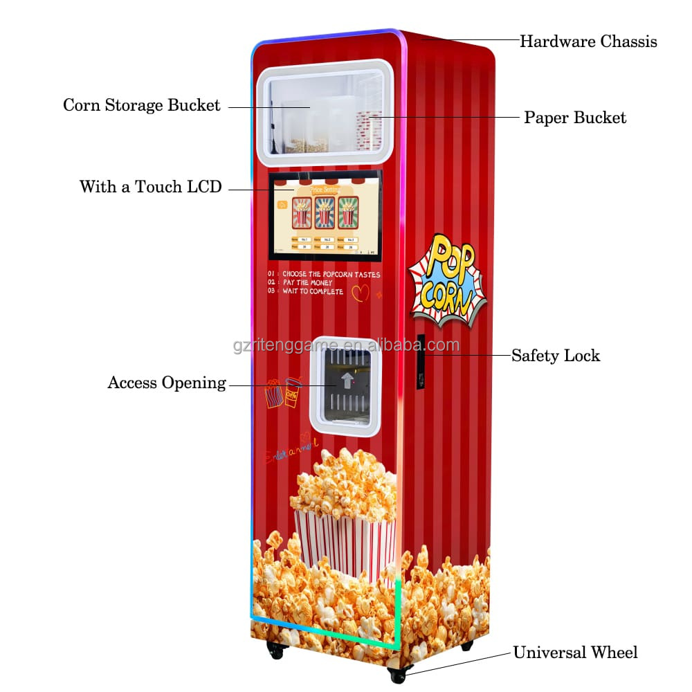 Professionelle, kundenspezifis – Popcorn Vending Machine Bewertung und Preis